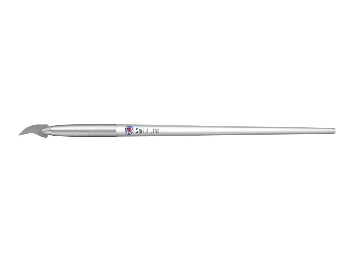 Smile Line Clear Handle Cut-Back Instrument | Gold Quadrat Dental