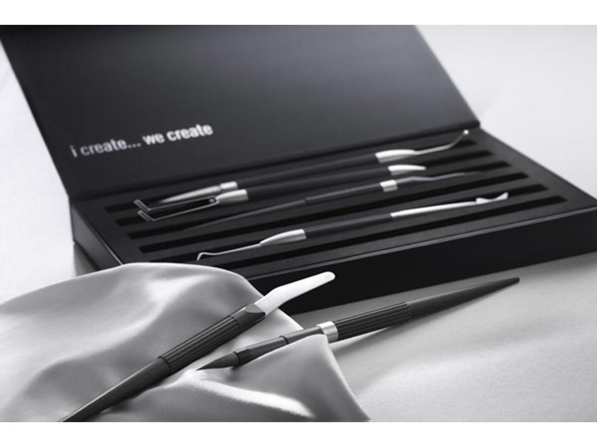 Smile Line Keramik N.era brush Option Gold Quadrat Dental