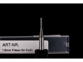 1,5mm Radiusfräser beschichtet für CoCr und Titan