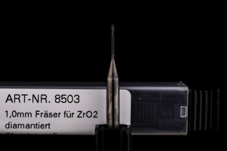 1,0mm Radiusfräser, diamantiert für ZrO2