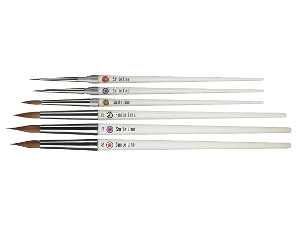 Smile Line Pinselset Clear Handle