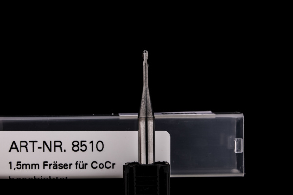 1,5mm Radiusfräser, beschichtet für CoCr