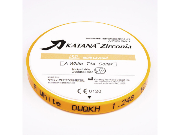 Kuraray Noritake Katana Zirkonia ML A white 14mm